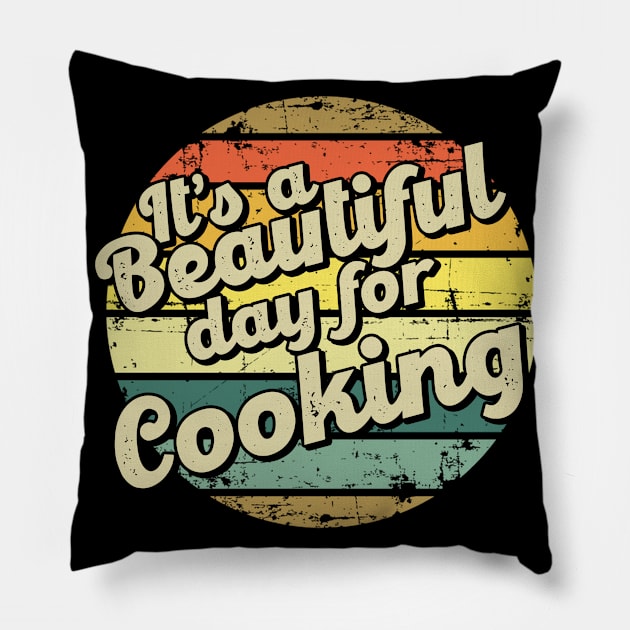 Cooking gift for cook. Perfect present for mother dad friend him or her Pillow by SerenityByAlex