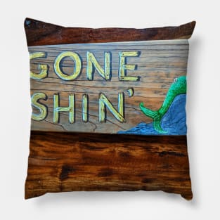 Gone Fishin' Mermaid Pillow