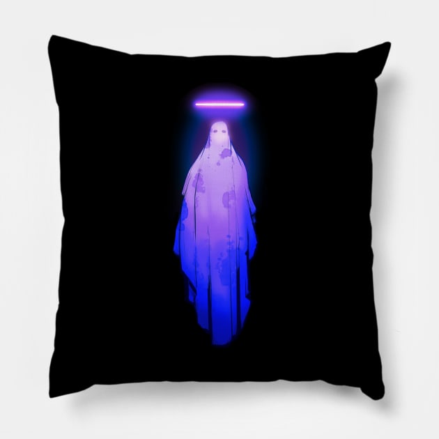 Ghost Stains Pillow by LVBart