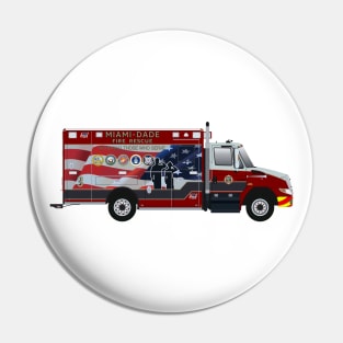 Miami Dade Rescue 3 - Lil Red Pin