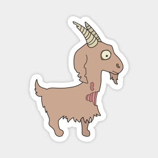 Zombie Goat Cartoon // Funny Halloween Zombie Magnet