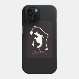 Bora Bora French-Polynesia Island Map Phone Case