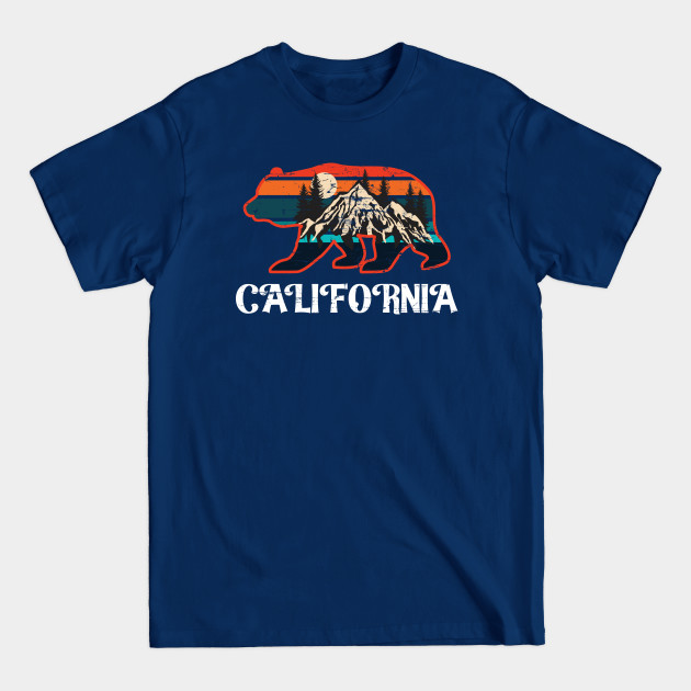 Discover California Bear Vintage Retro 80s Mountains Graphic Souvenir - California - T-Shirt