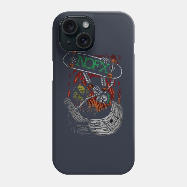 nofx skate Phone Case by PrettyNeat Patterns