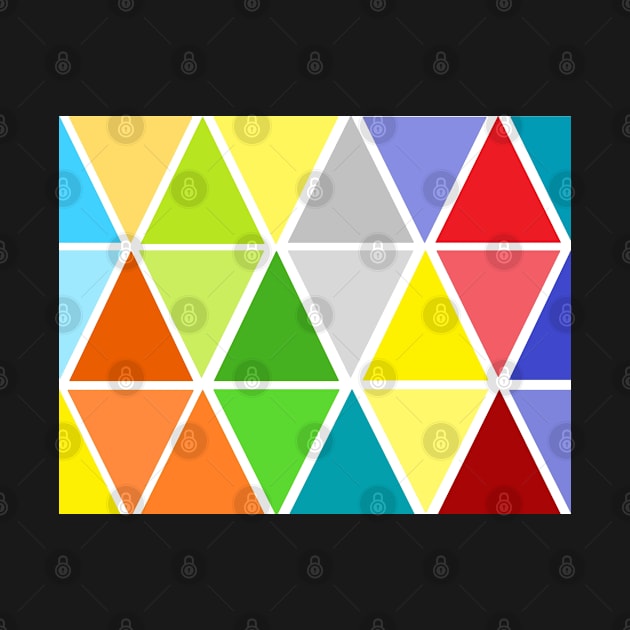 Colorful Seamless Triangle Pattern by Dynamic Pearls