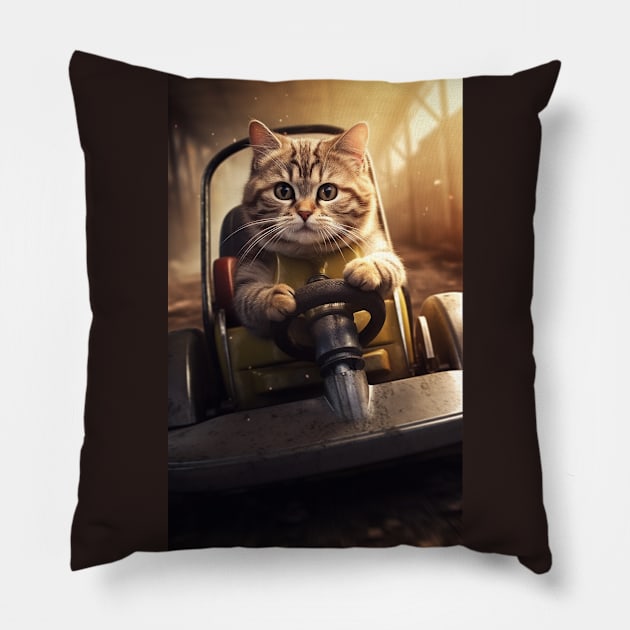 Karting Kitty Pillow by AviToys