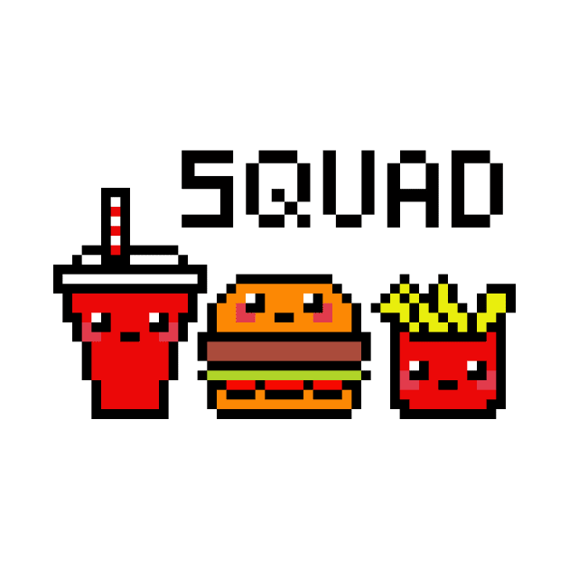 Cute squad pixel art by J0k3rx3