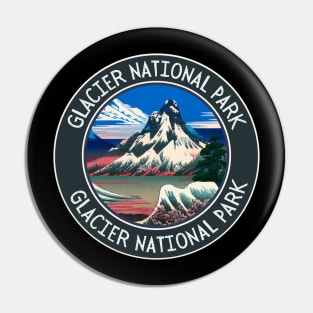 Glacier National Park Hiking and Travel Lovers Pin