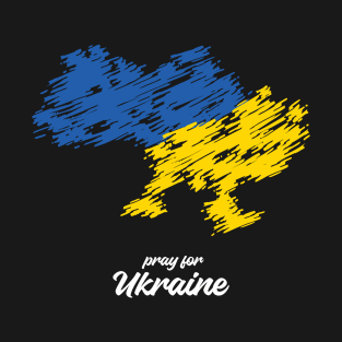 Pray for Ukraine design quotes T-Shirt