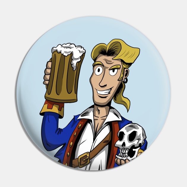 Guybrush Threepwood Pin by Black Snow Comics