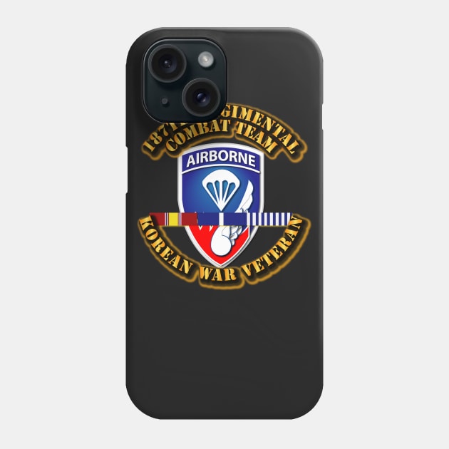 187th Regimental Combat Team - Korea w SVC Ribbons Phone Case by twix123844