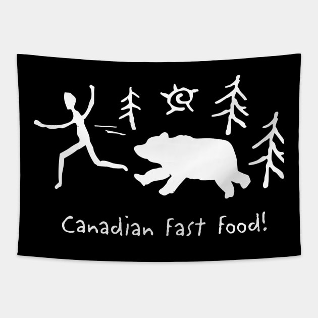 Canadian Fast Food Tapestry by Virhayune