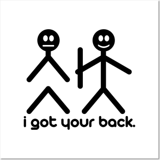 don't worry i got your back stickman meme gift' Sticker