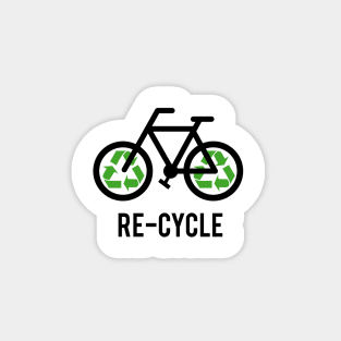 Recycle, bicycle with recycling sign, t-shirt, cyclist shirt Magnet