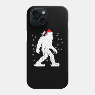 Bigfoot Santa Claus Bigfoot and raven Sasquatch Christmas Gift Phone Case