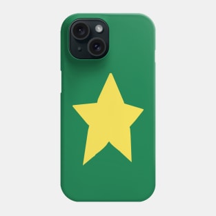 Yellow Star On Green Phone Case