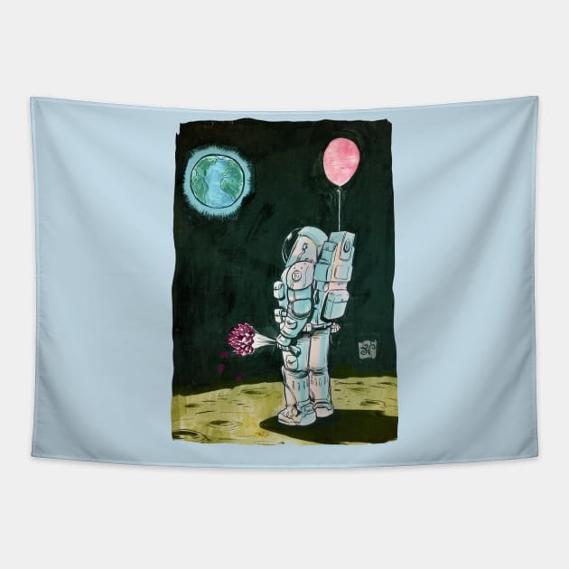 Astronaut Tapestry by francoviglino