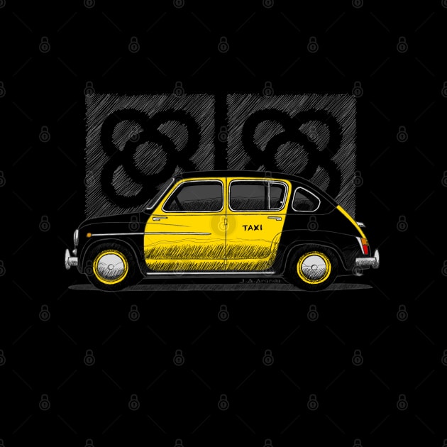 The Spanish 800 Taxi in Barcelona by jaagdesign