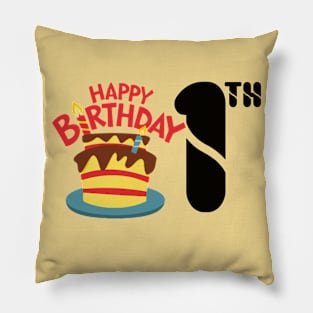 happy birthday 1th Pillow