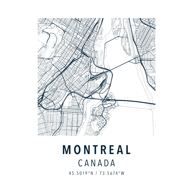 montreal simple map by boy cartograph