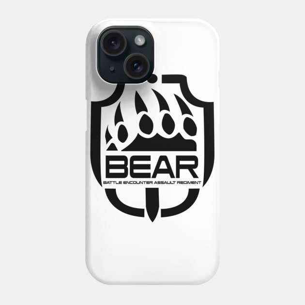 Escape From Tarkov BEAR big black logo Phone Case by Random_Design