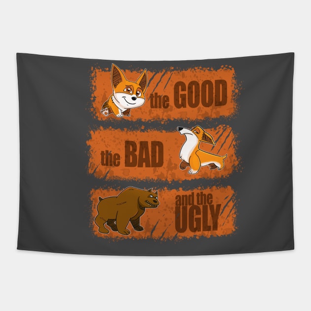 The Good The Bad and the Ugly Tapestry by peekxel