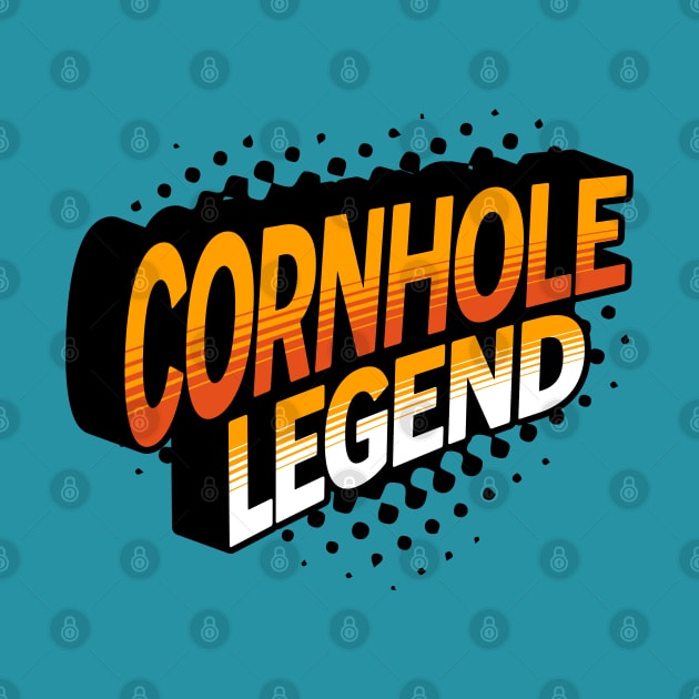 Cornhole Legend Retro Hero by TGKelly