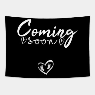 Coming Soon Announcement Pregnancy Tapestry