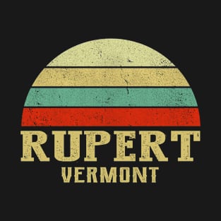 RUPERT VERMONT Vintage Retro Sunset T-Shirt