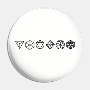 Geometric Minimalist RPG Dice Pin