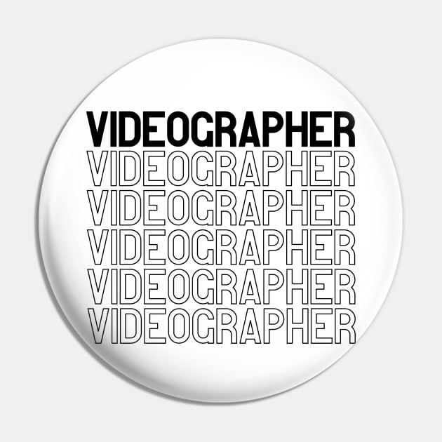 Videographer Pin by Rainbow Kin Wear