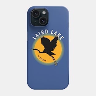 Laird Lake in Michigan Heron Sunrise Phone Case