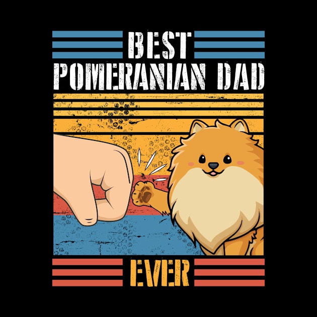 Pomeranian Dog And Daddy Hand To Hand Best Pomeranian Dad Ever Dog Father Parent July 4th Day by joandraelliot