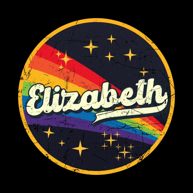 Elizabeth // Rainbow In Space Vintage Grunge-Style by LMW Art