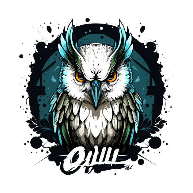 Graffiti Paint Owl Bird Creative by Cubebox