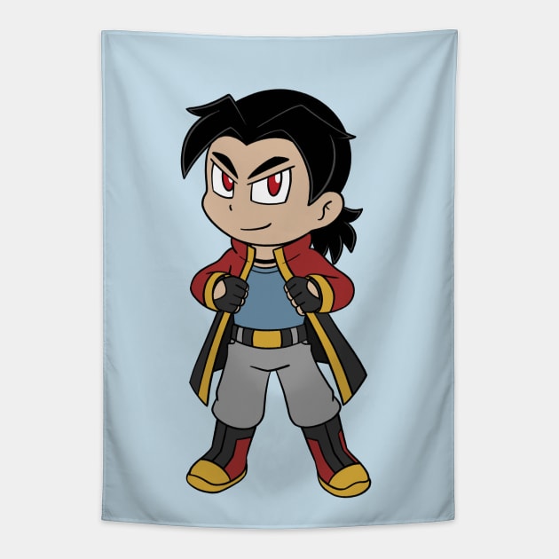 Marcus Chibi Trench Coat Tapestry by Firestorm Fox