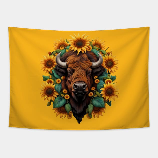 The Sunflower State Of Kansas v3 Tapestry by taiche