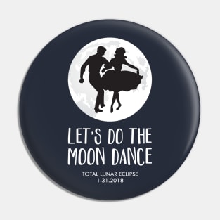 Total Lunar Eclipse 2018 Square Dance Couple Pin