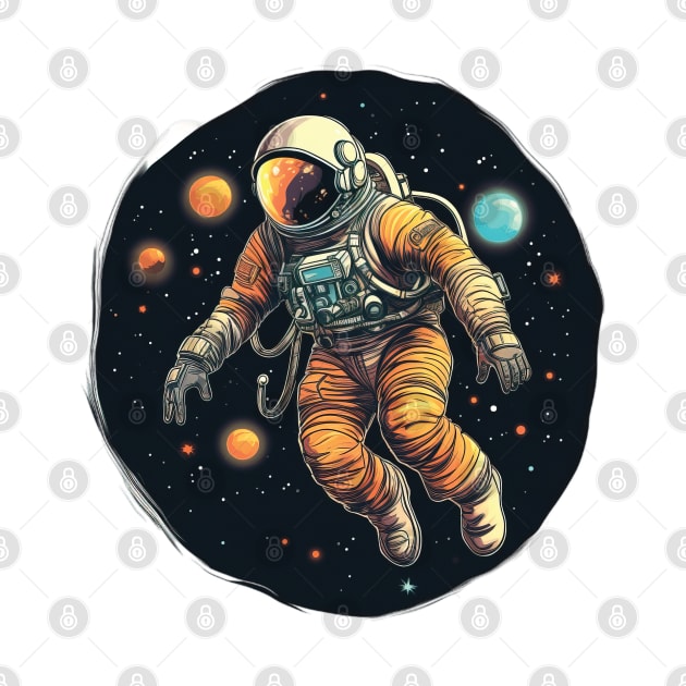 Astronaut in space by BokeeLee