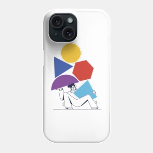 Woman Playing Cube Phone Case