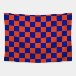 UF Orange and Blue Checker Pattern Tapestry