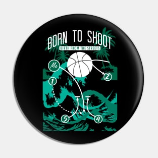 Basketball Born to shoot playbook 10 Pin