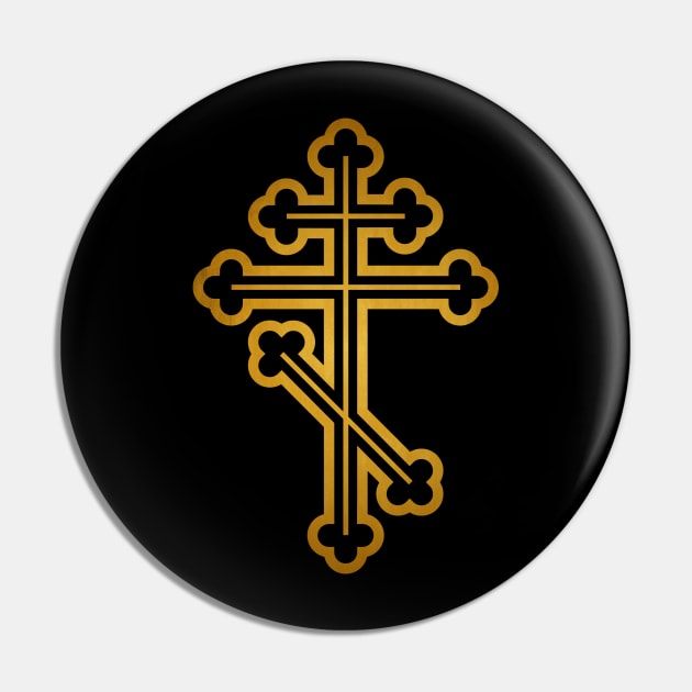 Orthodox Cross Pin by Beltschazar