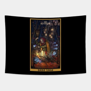 Baba Yaga The Hermit Tarot Card Tapestry