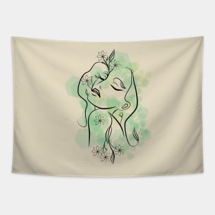 Girl spring Tapestry