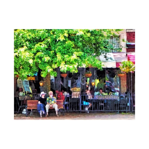 Asheville NC Outdoor Cafe by SusanSavad