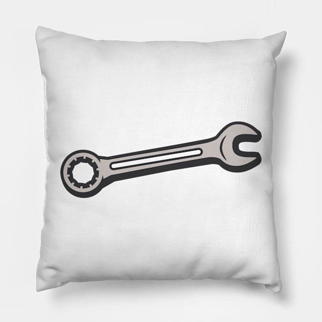 Wrench Pillow by ShirtyLife