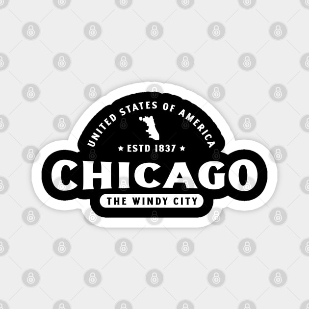 Chicago Zephyr Elegance Magnet by Vectographers