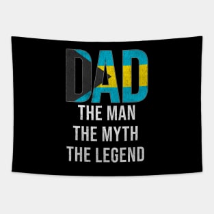 Bahamian Dad The Man The Myth The Legend - Gift for Bahamian Dad With Roots From Bahamian Tapestry