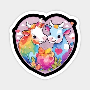 I Love Cow Magnet